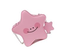 ZBIianxer Modern Star Plan Tiny Crossbody Purse Permanent PU Leather Thin Building Slide Ending for Teens Adults Elegant Student Pack