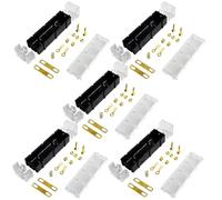 ZBIianxer Modular Battery Holder Case / 21700, 5 sets of 21700 with | Single Cell ABS Body Screw Terminals for Pack Building Repair Workshop Maker Tasks