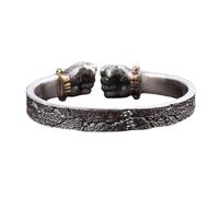 ZBIianxer Multifuntional Fist Open Geometric Wide Cuff Adjustable Opening Bangle Adjustable Wristband Present for Women Alloy