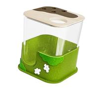 ZBIianxer Natural Behavior Simulators Sand Bath Box for Hamsters with Depth Digging Space and Visible Side for Observation Small Pet Sand Bath