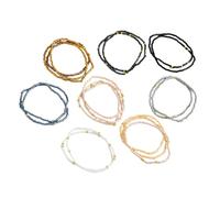 ZBIianxer Pack of 19 Gift Ready Bead Bracelets Collection Colorful Mix for Parties Everyday Accessories and Comfort Fit Bead Set