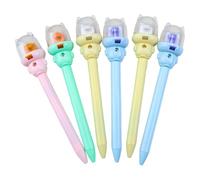 ZBIianxer Pack of 6 Random Color Basketball Pen Calculator with Cushioned Grip Fun Writing Tool for Class Work Student Gift Highlighters