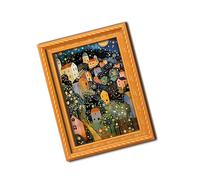 ZBIianxer Photo Frame Photo Display Refrigerator Decoration Photos Storage Display Stand Home Decoration Classical Art Inspired Wooden Fridge