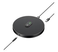 ZBIianxer Plugs Play USB Microphone with 360 Drgree Voice Detections 10x10cm Design for Remote Work Learning Small Desktop Pickup Mic