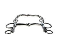 ZBIianxer Professional Stainless Steel Horse Bit for Equestrian Training & Competition - Smooth, Corrosion-Resistant Design Horse Training Bit