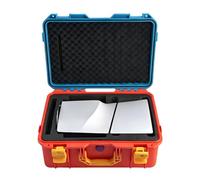 ZBIianxer Protective Case Storage Box Multiple Compartment Organizers with Study Handle and Buckles Closures Console Case