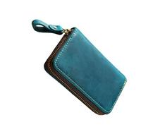 ZBIianxer PU Leather Case 6 Hooks Structure Card Slot Pocket Waterproof Zippered Closure Purse for Everyday Carry Essential Purse Organizers