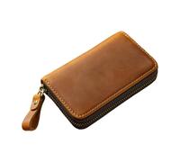 ZBIianxer PU Leather Case 6 Hooks Structure Card Slot Pocket Waterproof Zippered Closure Purse for Everyday Carry Essential Purse Organizers