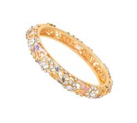 ZBIianxer Romance Hollow Out Fish Tail Spring Zn Alloy Hand Chain with Brilliant Rhinestones Accent Assorted Color Fish Tail Hollow