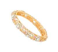 ZBIianxer Romance Hollow Out Fish Tail Spring Zn Alloy Hand Chain with Brilliant Rhinestones Accent Assorted Color Fish Tail Hollow