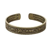 ZBIianxer Six Sacred Mantras Engraved Copper Tibetan for Good Fortunes Hand Painted Adjustable Openable Wristband Tibetan