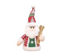 ZBIianxer Standing Christmas Snowman Santa Deer Plush Doll Stuffing Figurine Ornament Home Decoration with Soft Fabric Desktop Christmas Ornament