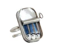 ZBIianxer Stylish Sardine Can Concept Rings Great for Individuality Expression and Conversation Starter Daily Use Casual Wear Fun Event Jewelry