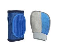 ZBIianxer Tierpflegehandschuh Mit Massage Noppen, Effizienter Haarentferner & Schaumbildner Für Hunde Katzen Pflege Hair Brush Glove