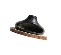 ZBIianxer Tiny Ceramic Chimney Dispenser with Wood Plate Excellent for Calmness and Regular Use Simple Maintenance Delicate Small Scent Container Crafted