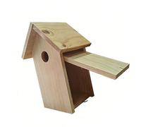 ZBIianxer Unpainted Pine Birdhouse for Kids Art Projects and Nature Education Observation of Wild Birds Life Cycle Untreated Wood Bird Home