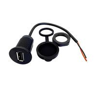 ZBIianxer USB a Female Connectors with Locking Nut Great for Marine Automotive Motorcycle Instrument Panel Charging and Data Sync Display USB Charging Cable
