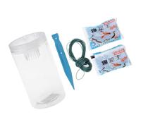ZBIianxer Waterside Fishing Bottle Set with Clear Body and Funnel Entry, 18cm / 7.1inch Bottle with Green Cord for Outdoor Use At Pond Locations Calf Length Novelty Socks for Women