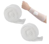 ZBJBinCH 2 Roll Tubular Bandage, Tubular Gauze Stockinette Tubing for Legs, Stretch Dressing Retainer Tubular Webbing, Stretch Netting for Wound Care Without The Use of Adhesive Tape (2 Sizes)