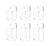 ZBJBinCH 6 PCS Clear Spray Bottles, Portable Card Spray Bottles, Hand Sanitizer Spray Case, Refillable Hand Sanitizer Spray for Perfume, Moisturizing Water, Hand Sanitizer 50ml/1.69oz 38ml/1.29oz