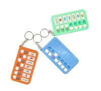 ZBJBinCH Adhd Tools for Kids Portable Visual Schedule for Kids, Reminder Board for the Elderly, Creative School Bag Pendant Detachable Daily Task Planning Pad (Brown)