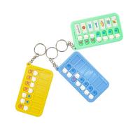 ZBJBinCH Adhd Tools for Kids Portable Visual Schedule for Kids, Reminder Board for the Elderly, Creative School Bag Pendant Detachable Daily Task Planning Pad for Helping Acquire Good Habits 3 Pcs