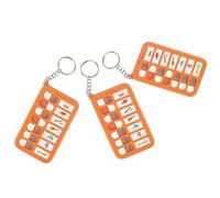 ZBJBinCH Adhd Tools Portable Visual Schedule, Reminder Board for the Elderly, Creative School Bag Pendant Detachable Daily Task Planning Pad for Helping Acquire Good Habits 3 Pcs