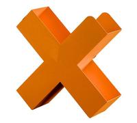 ZBJDX Modern Floor Display Storage Bookshelf, Metal Book Shelf for Small Space, Sofa Side Table Magazine Organizer Rack, Bookcase for Storing Books,Orange