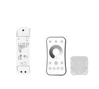 ZBJGBUIA 1PCS LED 12V LED Dimmer 24V DC 15A Push Button Dimmer Switch 2.4G RF Wireless Smart WiFi Monochrome Controller Touch LED(V1-L and R6-1 Set)