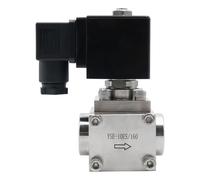 ZBJGBUIA 304 Stainless Steel High Pressure Car Wash Solenoid Valve 0~300 Bar Normally closed or Normally open 1/4"-1" AC220V DC12V DC24V(G-AC 24V-OPEN,YSE-10)
