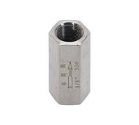 ZBJGBUIA Check Valves 1pc 3/8 Inch Female Thread Valve SS304 Stainless Steel Air One-Way in-Line Full Port Non-Return