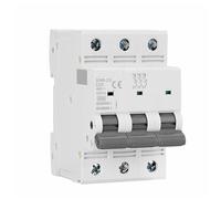 ZBJGBUIA Circuit breakerGYM9 Miniauture Circuit Breaker 3Pole MCB of 80A 100A 125A 3P Width 53.4mm 400V 6KA 1Pcs(80A)