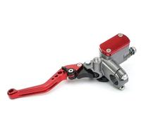 ZBLNKZNGKA Motorcycle Clutch Brake Lever 7/8 in 125cc- 300cc Motorcycle Hydraulic Brake Clutch Kit Lever Master Cylinder Pump Oil Hose Clutch Brake Lever Set(Red-B)