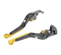 ZBLNKZNGKA Motorcycle Clutch Brake Lever for G310GS for G 310GS for G310 GS for G 310 GS 2021 2022 2023 Adjustable Brake Clutch Levers Folding Extendable Clutch Brake Lever Set(Gold-1)