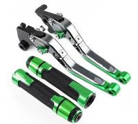 ZBLNKZNGKA Motorcycle Clutch Brake Lever for Ybr 125 2005-2014 Motorcycle Brake Clutch Levers Handlebar Grip Handle Grips Clutch Brake Lever Set(TitaniumGreen)