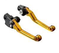 ZBLNKZNGKA Motorcycle Clutch Brake Lever for YZ250F for YZ-250F for YZ-250 F 2007-2008 for YZ 250F for YZ 250 F 2001-2006 Motocross Pivot Brake Clutch Levers Clutch Brake Lever Set(Gold,2001-2006)