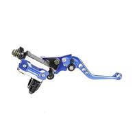 ZBLNKZNGKA Motorcycle Clutch Brake Lever Motorcycle Accessories 1 Pair 7/8" 22mm Brake Clutch Master Cylinder Reservoir Levers Clutch Brake Lever Set(Blue Right Brake)