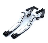 ZBLNKZNGKA Motorcycle Clutch Brake Lever Motorcycle for Ducati 848/EVO 2007-2013 1198/S/R 1098/S/R Tricolor Folding Extendable Brake Clutch Levers Clutch Brake Lever Set(Silver)