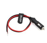 ZBLZGP 16AWG Car Cigarette Lighter Socket Extension Cable Male Plug Wire to O-Ring Copper Nose Terminal Grounding Tab Connection Wire for Car Inverter Air Pump Electric Sprayer Compressor and DIY