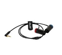 ZBLZGP Audio Cable Low-Profile TA3M XLR 3Pin Male to 3.5mm-TRS Y Cable for Canon EOS C70 6K Pro Cameras RØDE Wireless GO II Dual Channel Wireless Output