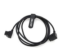 ZBLZGP D-Tap 2 Pin Male to Female P-Tap Extension Battery Power Cable for IDX Anton-Bauer V-Mount Battery Gold Mount ARRI Red Camera (2M)