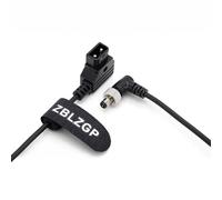 ZBLZGP D-Tap to Locking Collar Elbow DC 5.5X2.5 Coiled Power Cable for Decimator MD-HX DMON-Quad