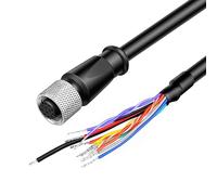 ZBLZGP DataMan 260 Reader Serial Cable IO Power Cable M12 A-Code 12 pin Female Cable Connector for COGNEX Industrial CCBL-05-01 Vision Camera (1M)