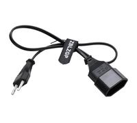 ZBLZGP EU Power Extension Cable 2-Prong European EU Male to Female Power Extension Cord Port Saver Extender Power Cord for TV PS3 PS4 PS5 Printer Monitor (Straight to Straight, 1 Pack, 3M/9.84FT)