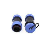 ZBLZGP HE21 2 Pin Aviation Circular Industrial Threaded IP68 Waterproof Connector Male Plug and Female Socket In-Line Cable Connector