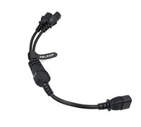 ZBLZGP IEC 320 C14 Male Plug to C13 Female Extension Power Cable, C14 to C13 UPS/PDU Y Type Splitter Power Cord, 250V/10A (C14-2xC13 30cm)