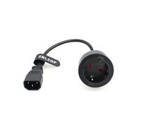 ZBLZGP IEC 320 C14 Male to Europe Schuko Female Socket Adapter Cable for UPS PDU Power Cord