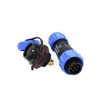 ZBLZGP IP67 Waterproof WEIPU SP13 7 Pin Male and Female Electrical Cable Connector with Thread and IP68 Rating for Outdoor Garden Tools