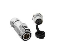 ZBLZGP LP12 3 Pin Metal Industrial Connector, Stainless Steel Contacts, High-Temp Resistant to 120℃, Reliable for Furnace Automation