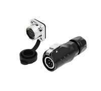 ZBLZGP LP12 4 Pin Connector, IP67 Protection with Double Sealing Rings, Nylon Insulator for Enhanced Electrical Safety in Complex Control Systems